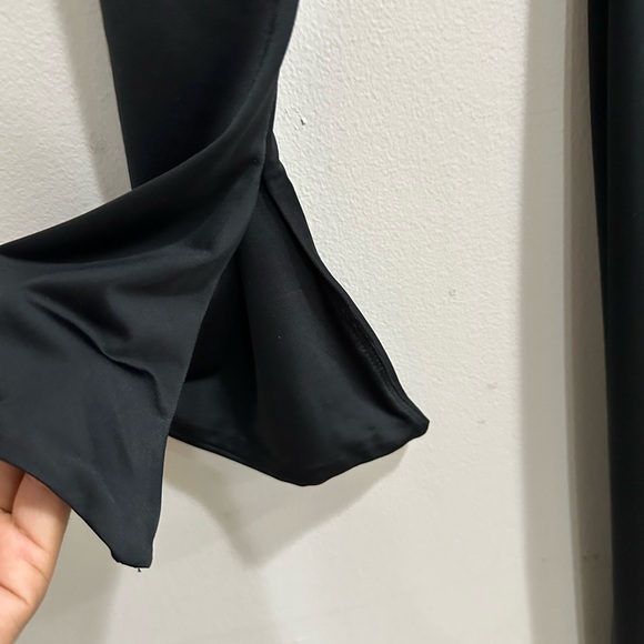 Oh Polly Elegant Black Long Sleeve Dress Size 0 - Picture 8 of 10